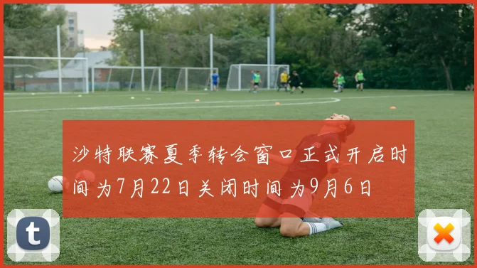 沙特联赛夏季转会窗口正式开启时间为7月22日关闭时间为9月6日